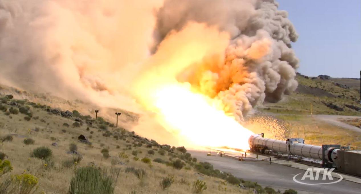 World's Largest Solid Rocket Motor Ignites in Utah Desert Test